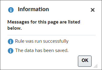 Information message